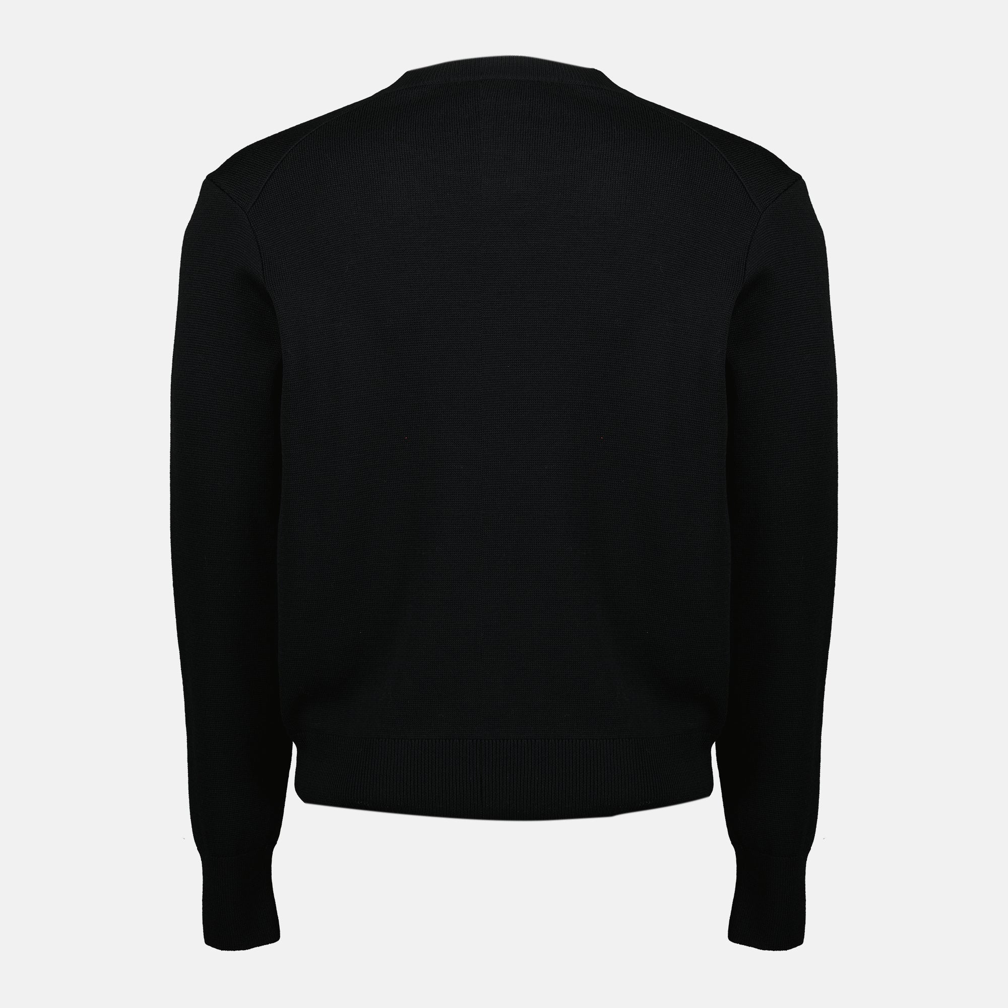 AMI Paris sweater, black wool sweater, Ami de Coeur, Autumn-Winter 2025, men's fashion