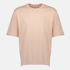 Bild des T-Shirts Logo Rose Clair von Ami PARIS für Unisex - Saison Herbst-Winter 2025 - Vorderansicht