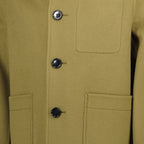 Ami Paris jacket, wool and cashmere outerwear, kaki jacket, Autumn-Winter 2025, men's premium jacket