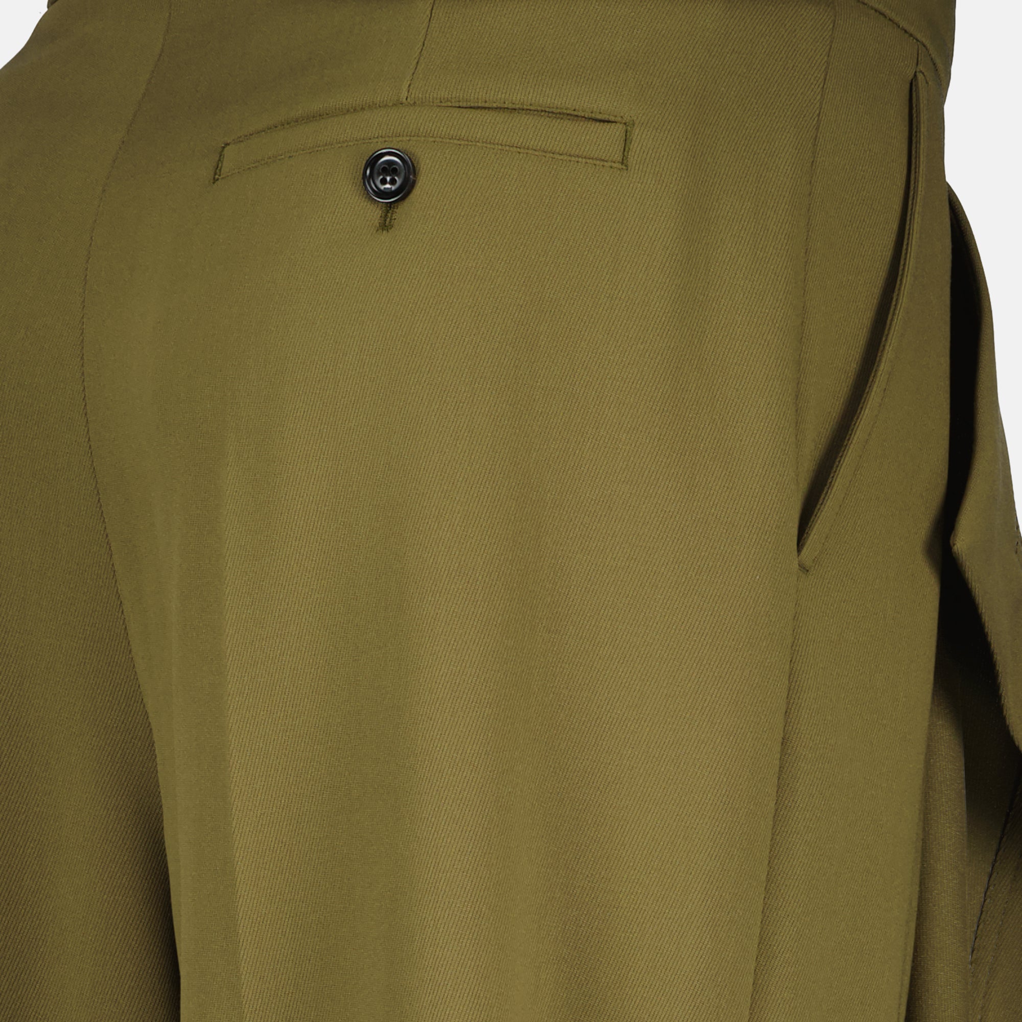 Image of Kaki Wide-leg Pants by Ami PARIS for Women - Season Autumn-Winter 2025 - Product detail view 3