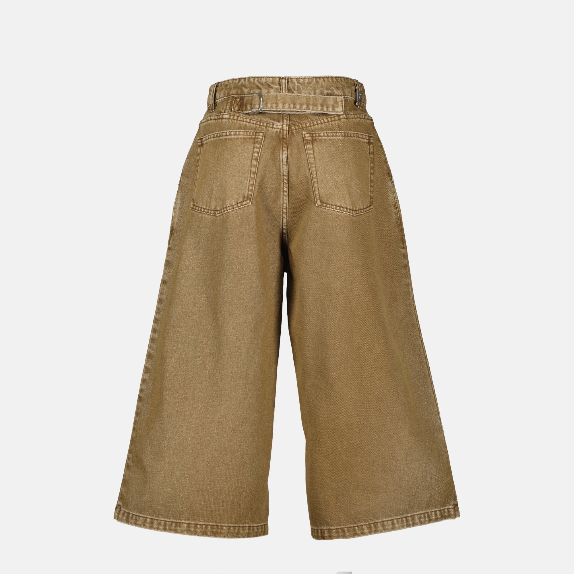 brown denim bermuda shorts ami paris women 15636490322300