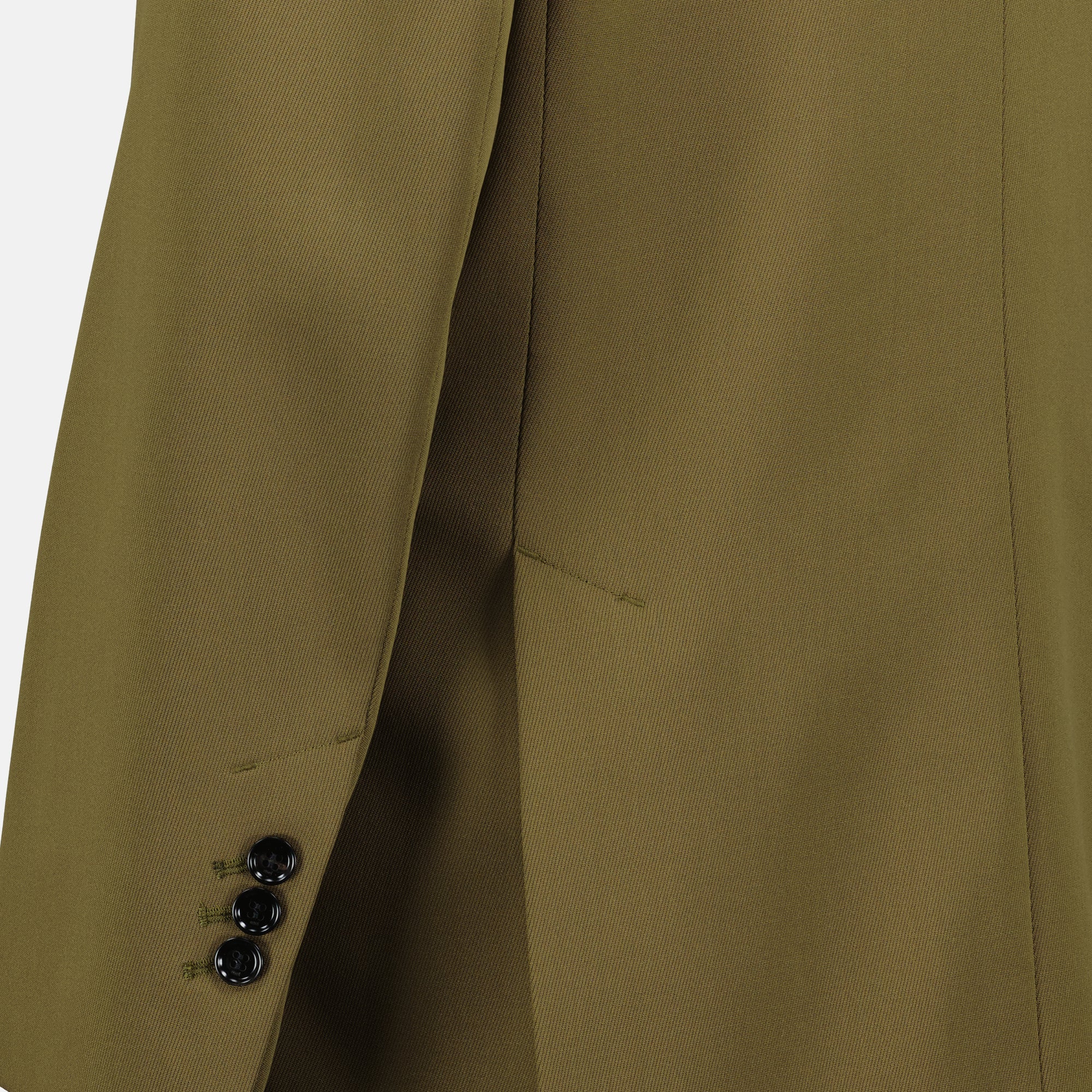 Blazer Kaki a Due Bottoni