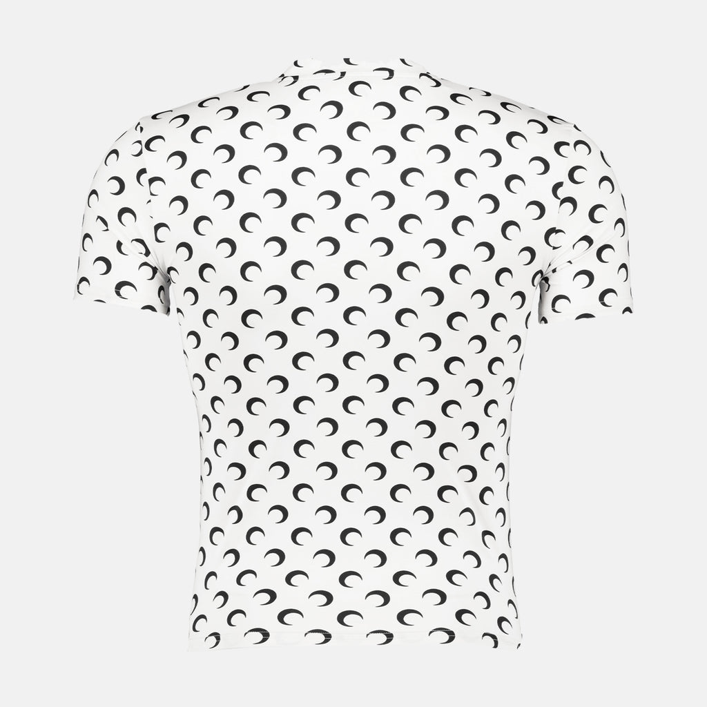 moon print top, marine serre shirt, unisex fashion, autumn winter collection, polyamide elastane