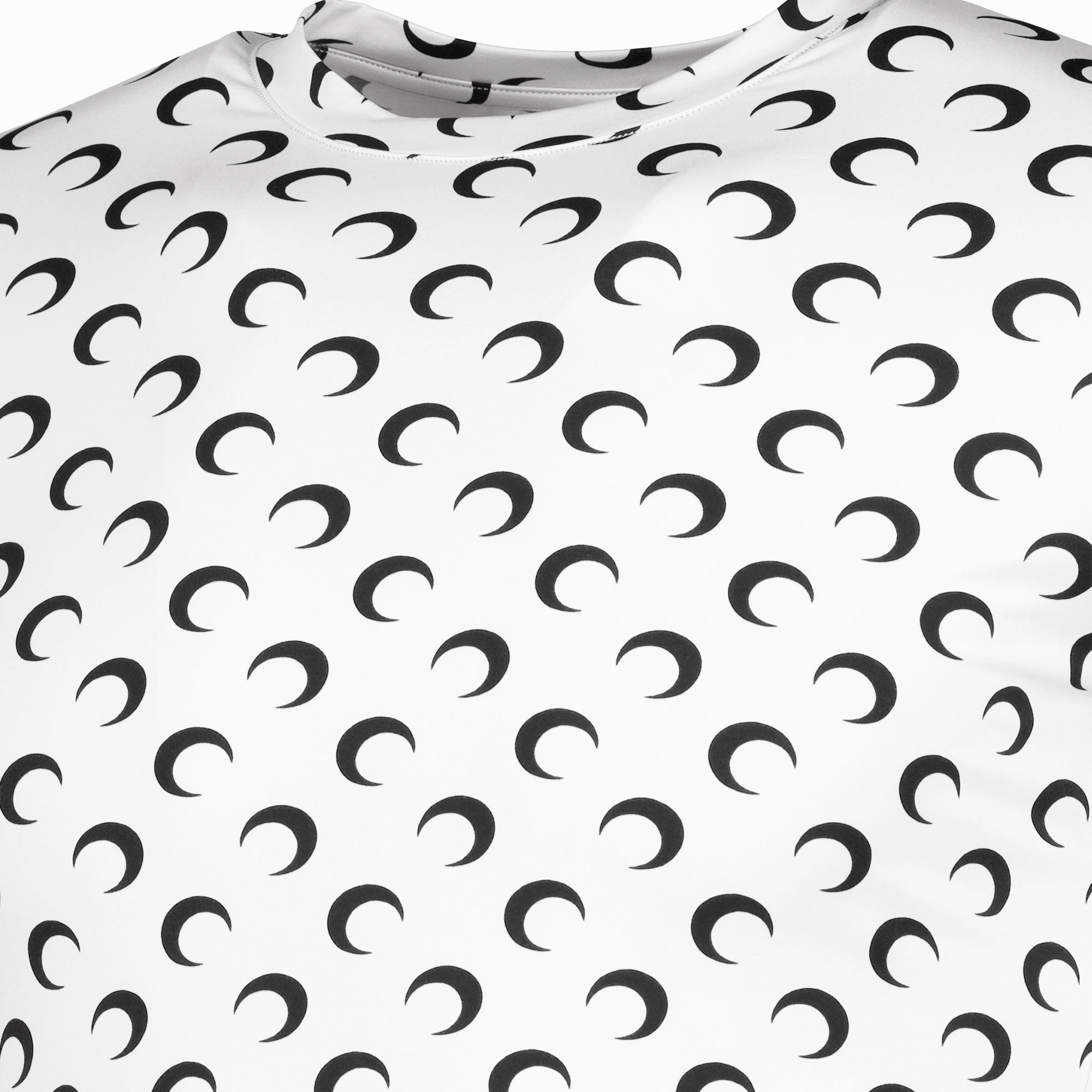 moon print top, marine serre shirt, unisex fashion, autumn winter collection, polyamide elastane