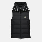Imagem do Gilet Preto Almofadado Cardamine da Moncler para Homens - Temporada Outono-Inverno 2025 - Vista Frontal
