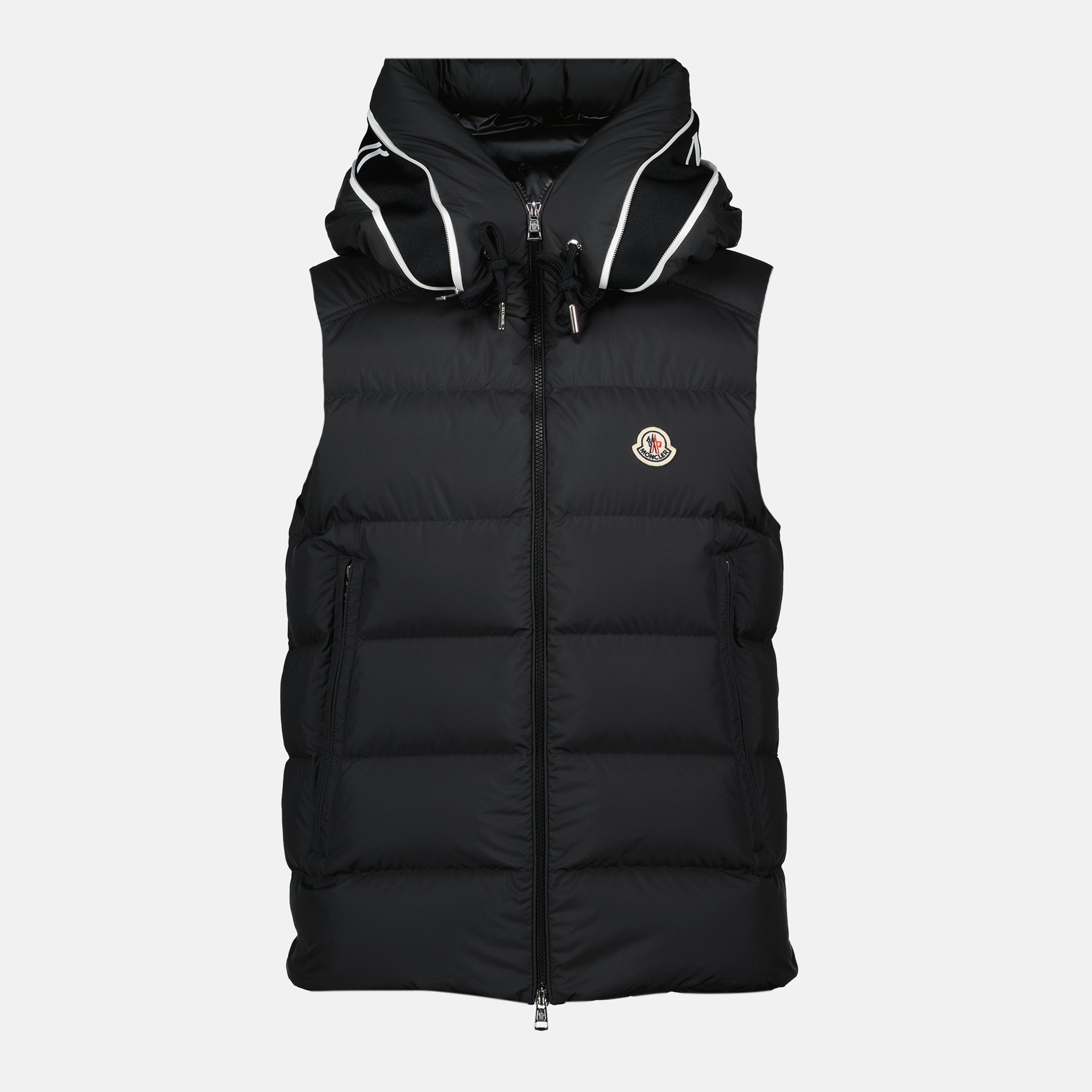 Moncler gilet, Cardamine padded vest, black sleeveless jacket, Autumn-Winter collection, men's modern outerwear
