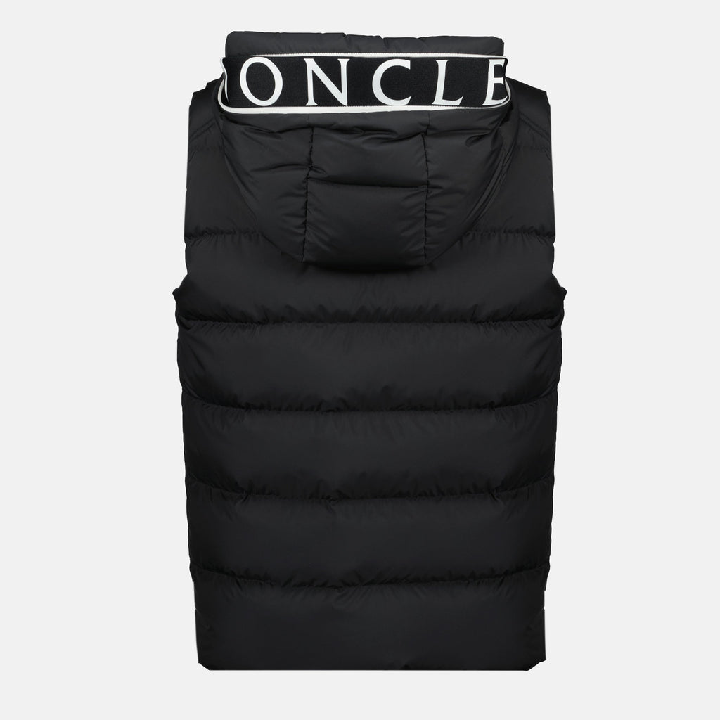 Image du Gilet Matelassé Noir Cardamine par Moncler pour Hommes - Saison Automne-Hiver 2025 - Vue Détail Produit 1