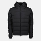 Image of Laveraet Black Down Jacket by Moncler for Men - Season Autumn-Winter 2025 - Front View