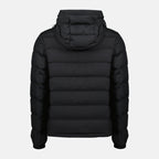 Image of Laveraet Black Down Jacket by Moncler for Men - Season Autumn-Winter 2025 - Back View