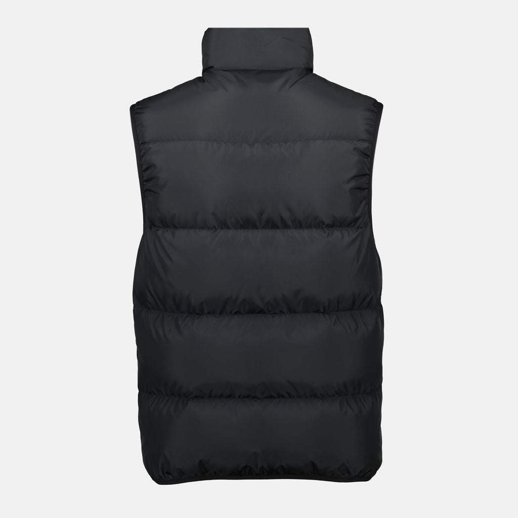 Image de la veste sans manches noire Gabas de Moncler pour hommes - Saison Automne-Hiver 2025 - Vue des détails du produit 1