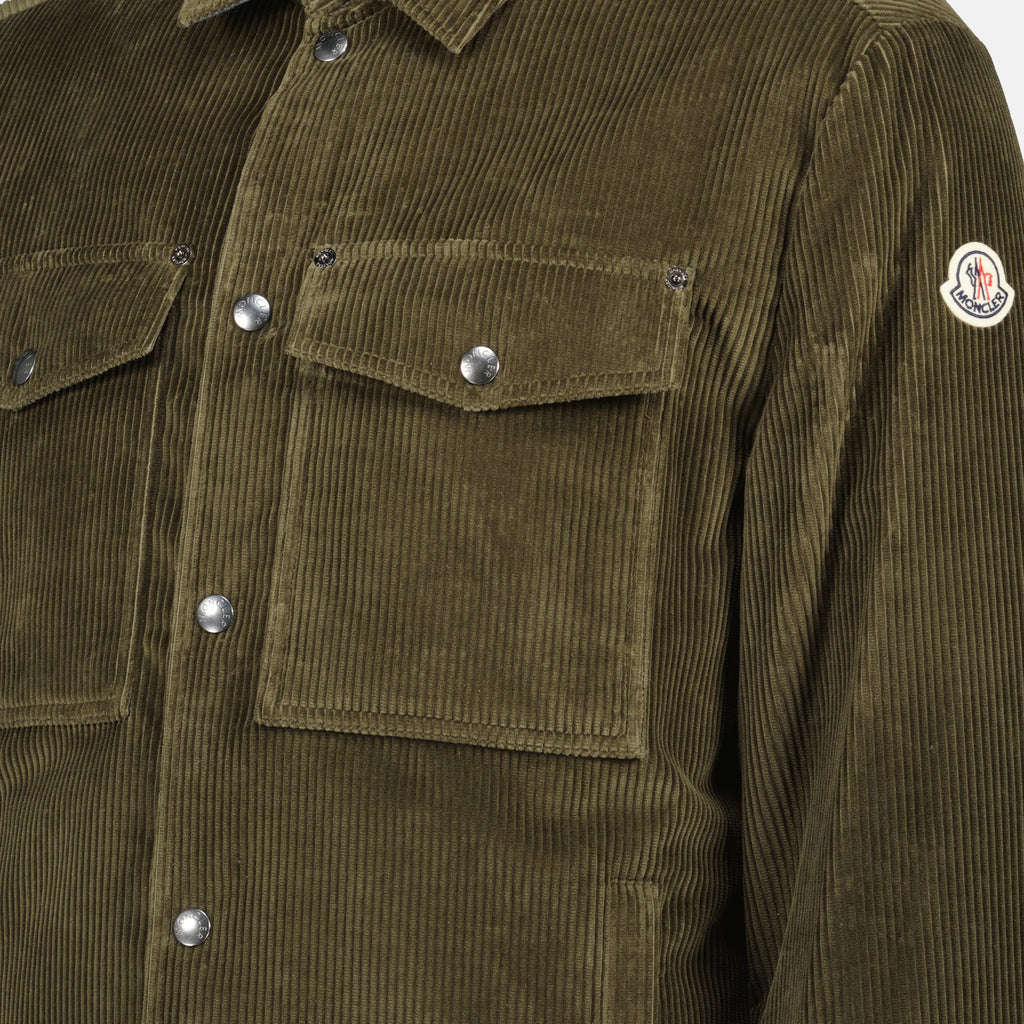 Image de la veste matelassée Ambroisie Kaki par Moncler pour homme - Saison Automne-Hiver 2025 - Vue détail produit 3