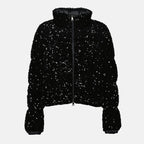 Moncler jacket, puffer coat, sequin outerwear, Autumn-Winter fashion, women's winter jacket