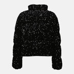 Moncler jacket, puffer coat, sequin outerwear, Autumn-Winter fashion, women's winter jacket