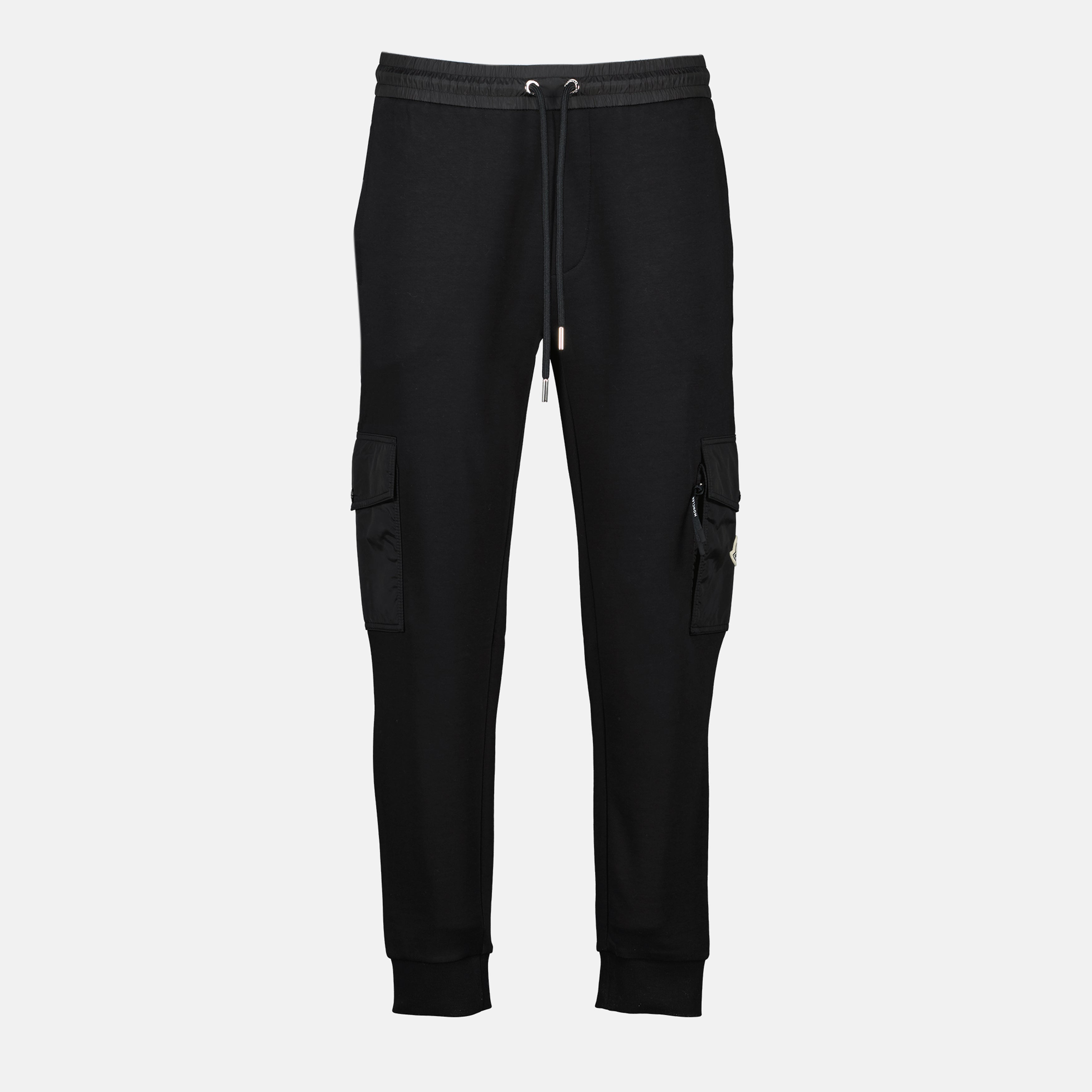 Moncler jogging pants, men's black pants, cotton jogging trousers, autumn winter 2025 fashion, casual luxury clothing