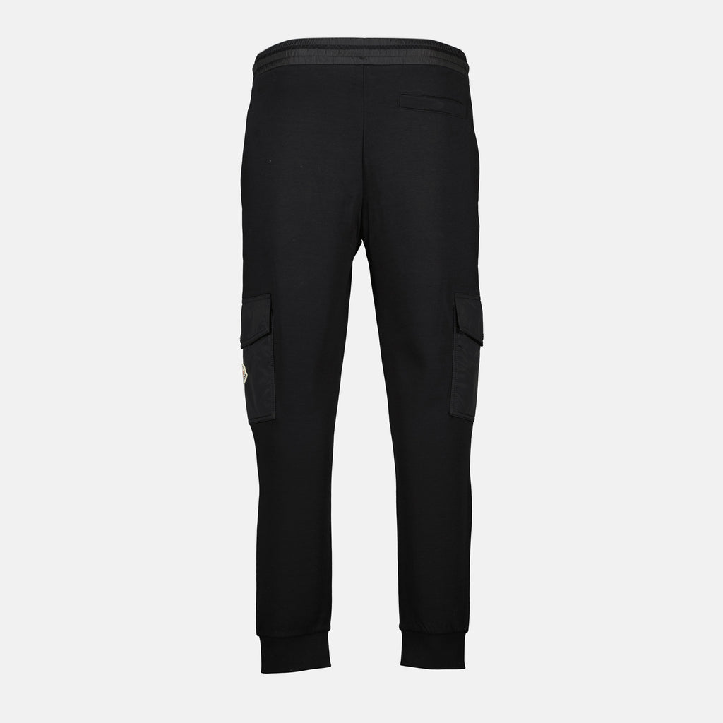 Moncler jogging pants, men's black pants, cotton jogging trousers, autumn winter 2025 fashion, casual luxury clothing