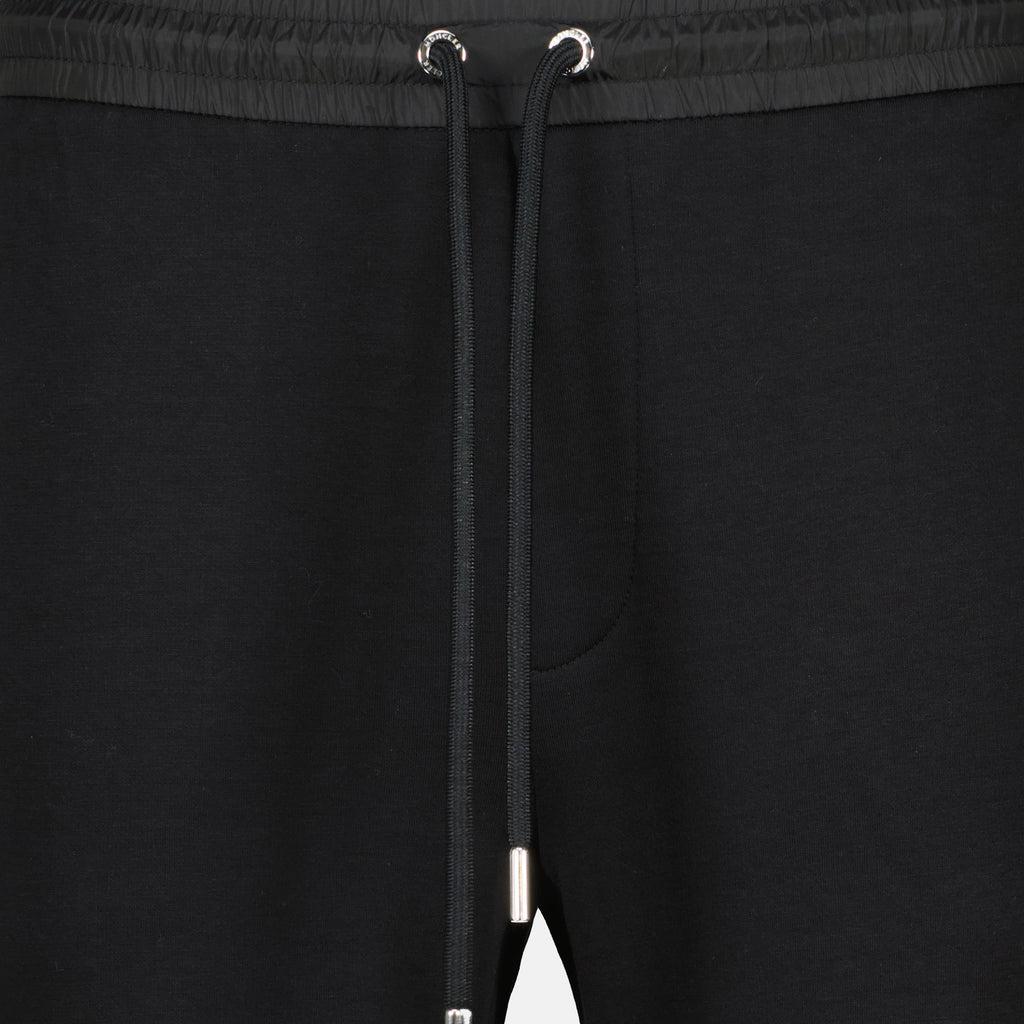 Moncler jogging pants, men's black pants, cotton jogging trousers, autumn winter 2025 fashion, casual luxury clothing