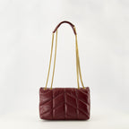 Image of Le Sac Loulou Puffer by Saint Laurent for Women - Season Autumn-Winter 2025 - Back View
