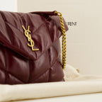 Image of Le Sac Loulou Puffer by Saint Laurent for Women - Season Autumn-Winter 2025 - Detail View 1