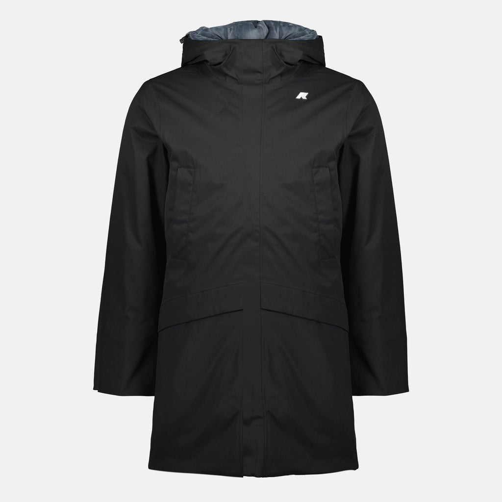 K-Way Jacket, Waterproof Jacket, Autumn Winter Jacket, Insulated Outerwear, Men's Twill Jacket