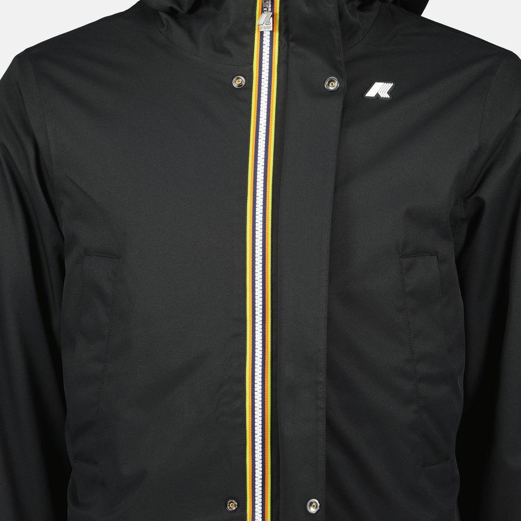 K-Way Jacket, Waterproof Jacket, Autumn Winter Jacket, Insulated Outerwear, Men's Twill Jacket