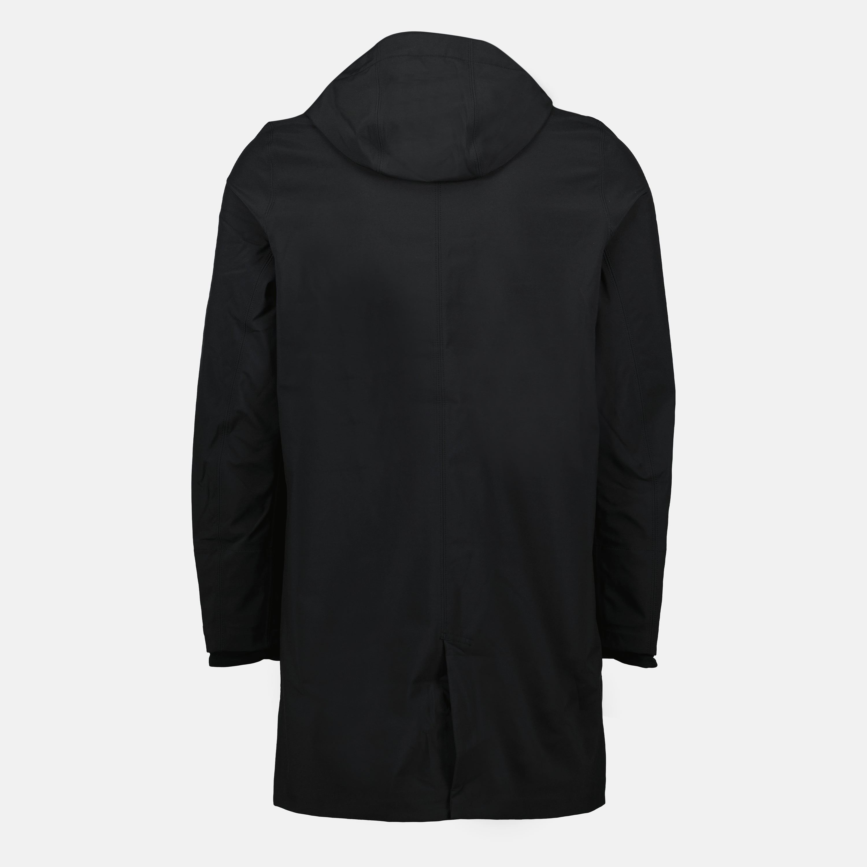 K-Way parka, long black parka, waterproof outerwear, PrimaLoft insulation, Autumn-Winter collection