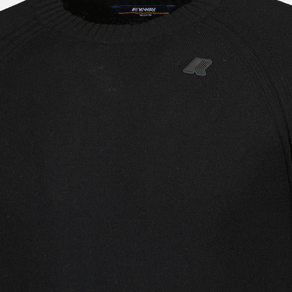 K-Way sweater, wool cashmere sweater, autumn winter fashion, men's knitwear, brown sweater