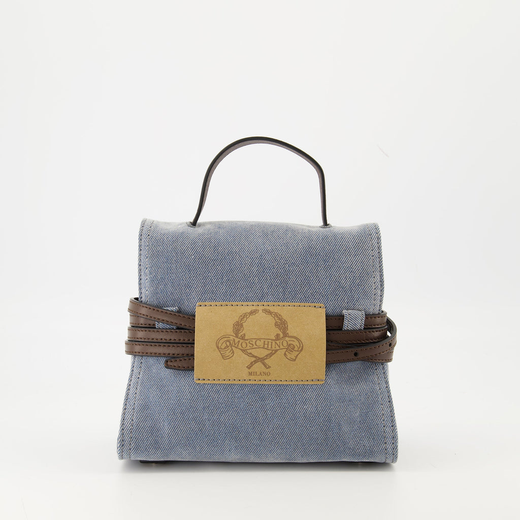 Moschino Tie Me, Denim Bag, Fall-Winter 2025, Luxury Accessories, Designer Handbag