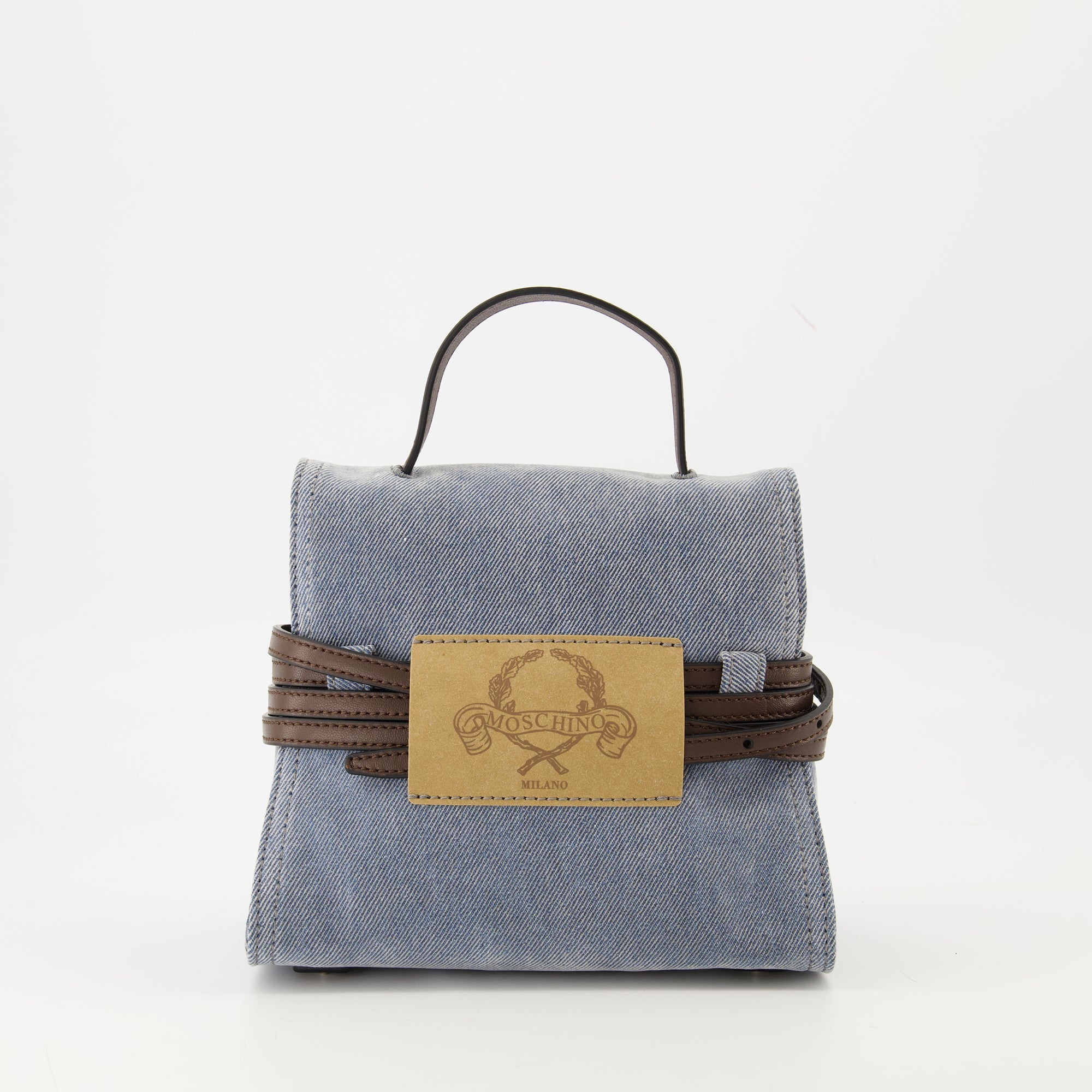 Moschino Tie Me, Denim Bag, Fall-Winter 2025, Luxury Accessories, Designer Handbag