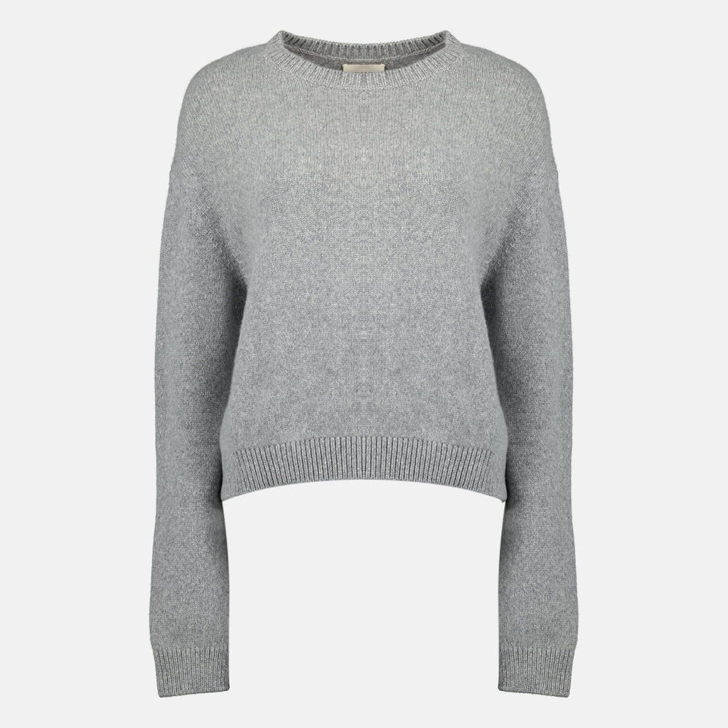 Khaite, cashmere sweater, grey sweater, Autumn-Winter, ribbed knit