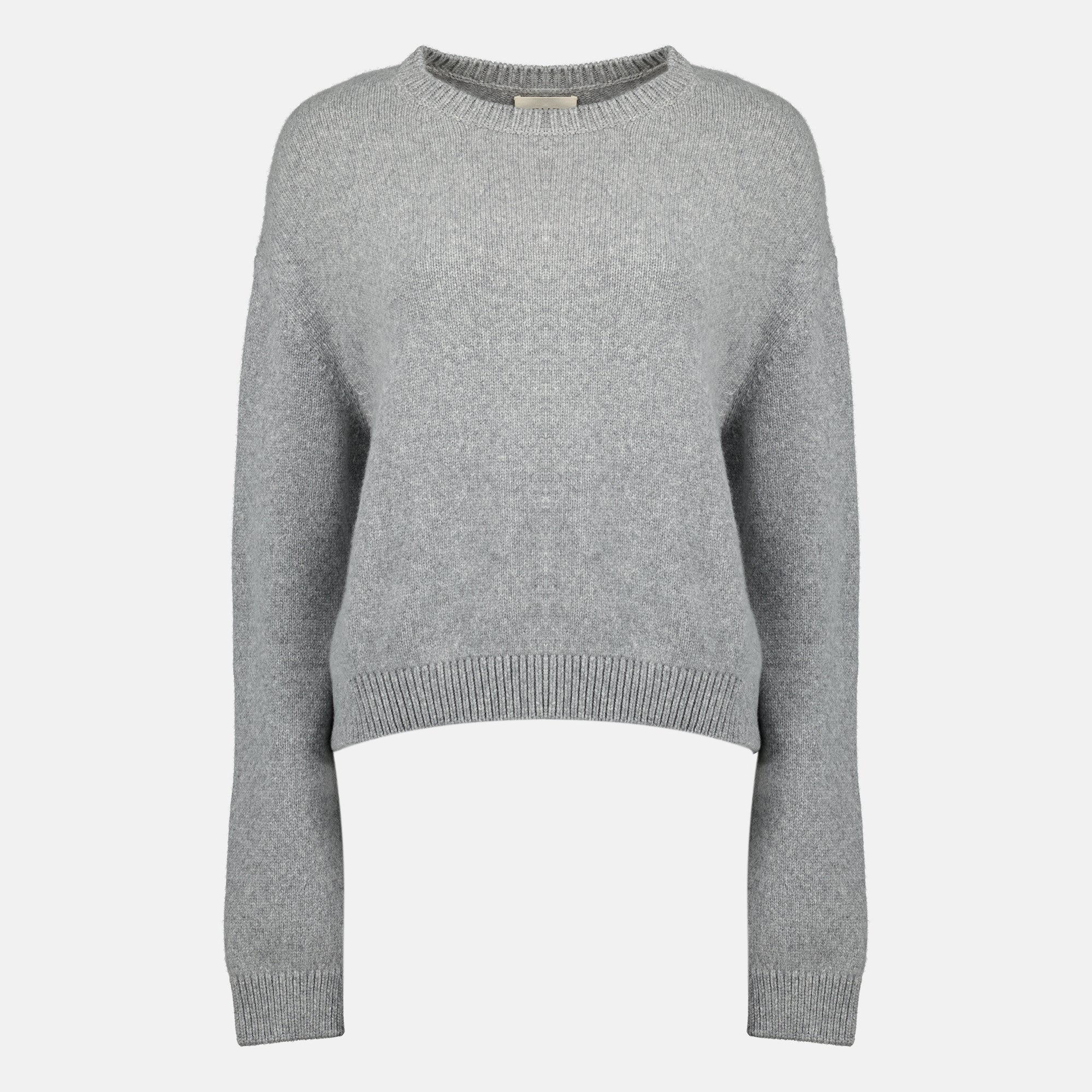 Khaite, cashmere sweater, grey sweater, Autumn-Winter, ribbed knit
