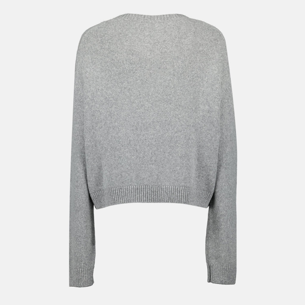 Khaite, cashmere sweater, grey sweater, Autumn-Winter, ribbed knit