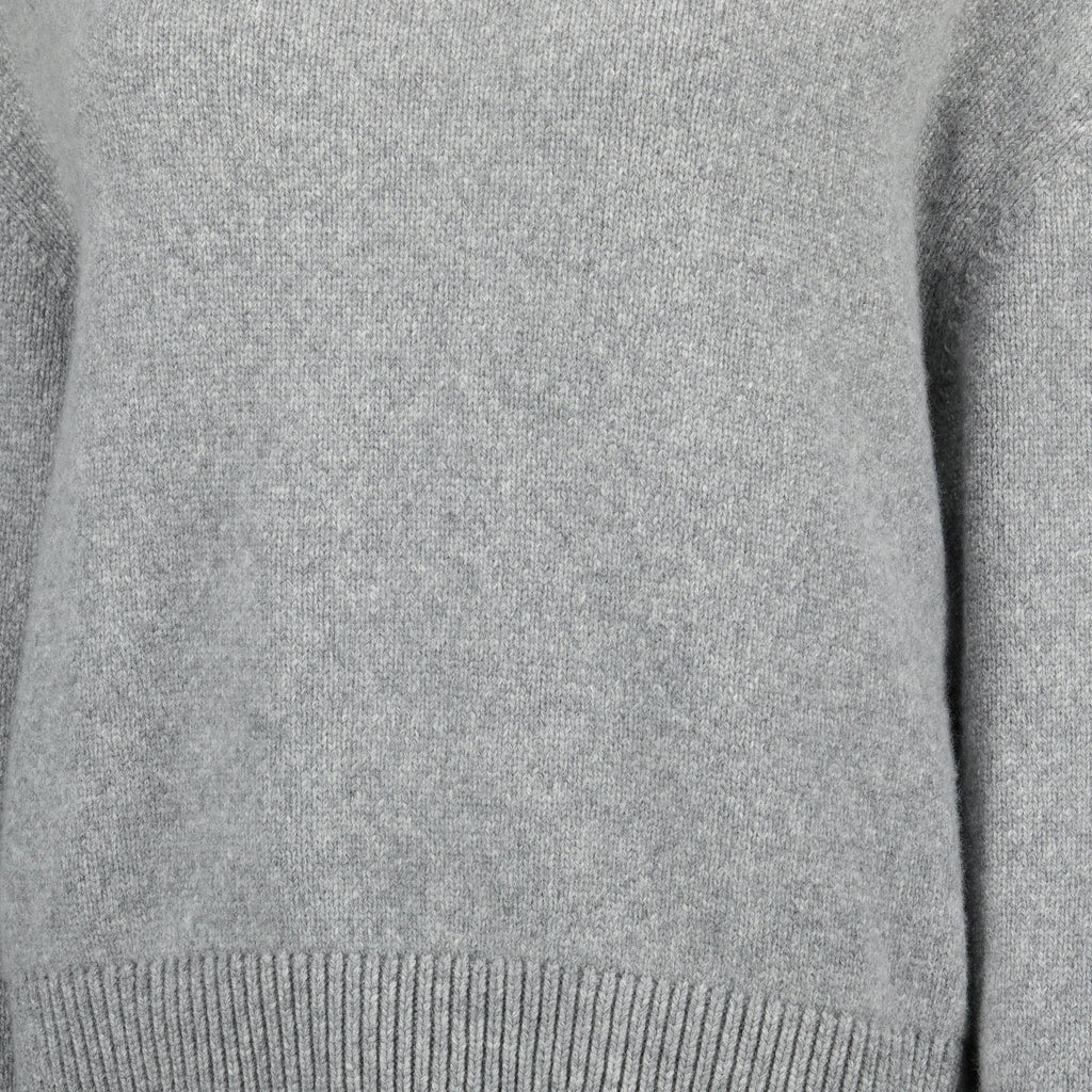 Khaite, cashmere sweater, grey sweater, Autumn-Winter, ribbed knit