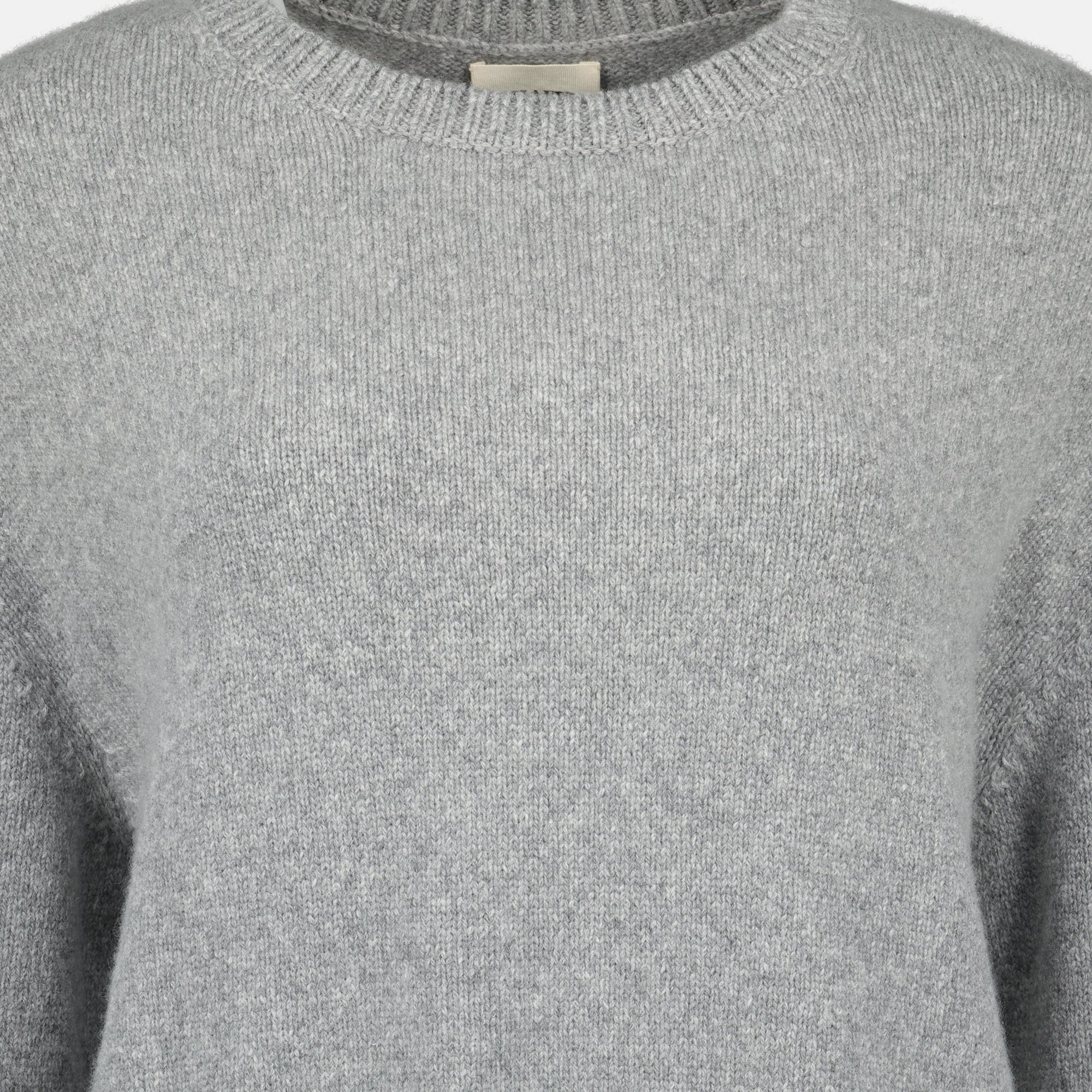 Khaite, cashmere sweater, grey sweater, Autumn-Winter, ribbed knit