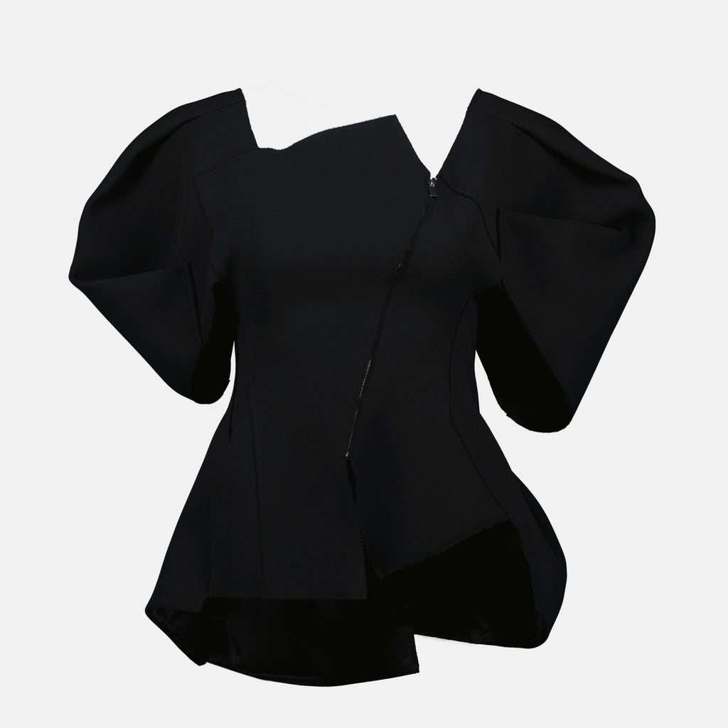 Khaite Quan Top, black top, crêpe top, women's fashion, Autumn-Winter 2025