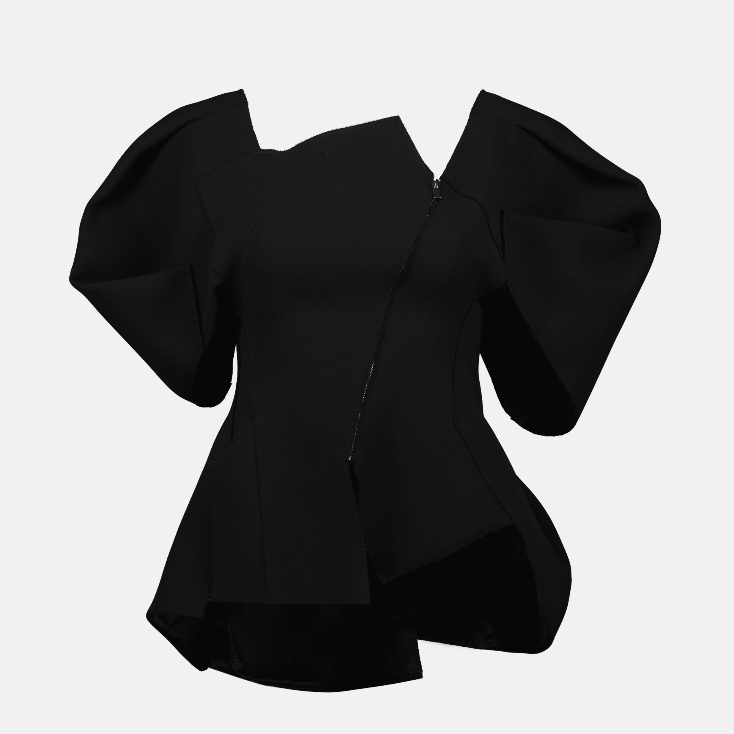 Khaite Quan Top, black top, crêpe top, women's fashion, Autumn-Winter 2025
