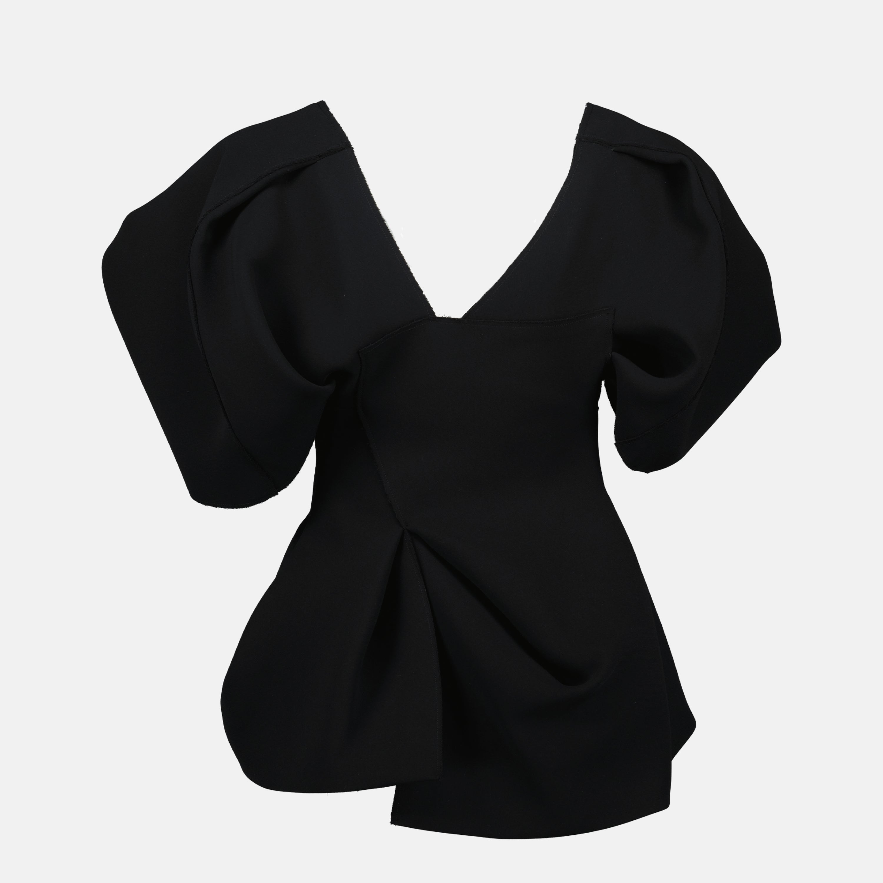 Khaite Quan Top, black top, crêpe top, women's fashion, Autumn-Winter 2025