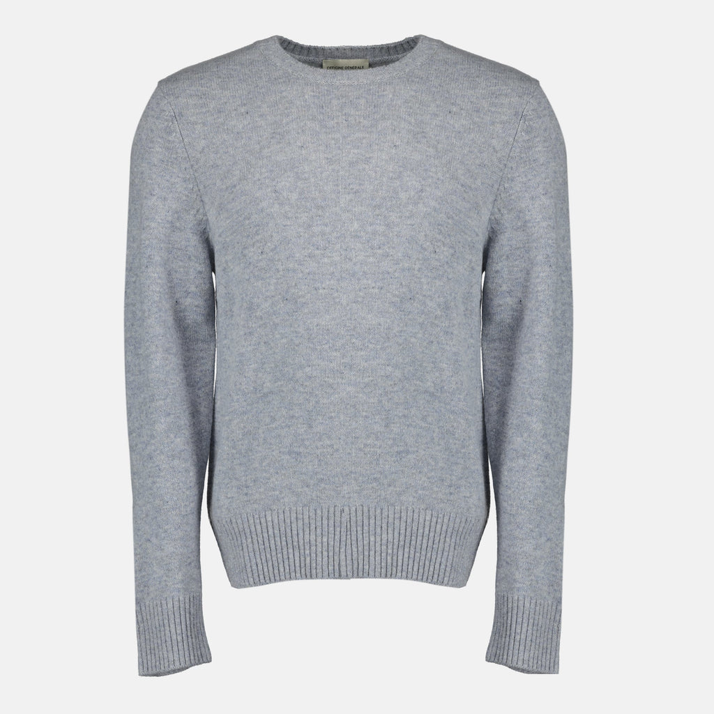 mycrew grey knit sweater officine generale men 15618305458556