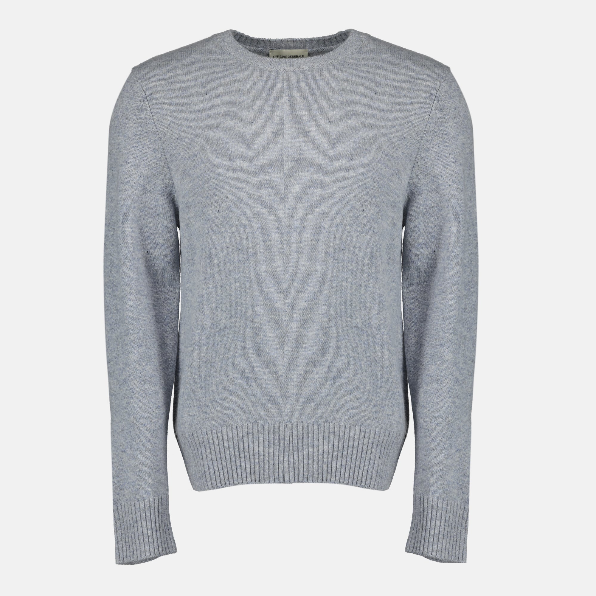 mycrew grey knit sweater officine generale men 15618305458556