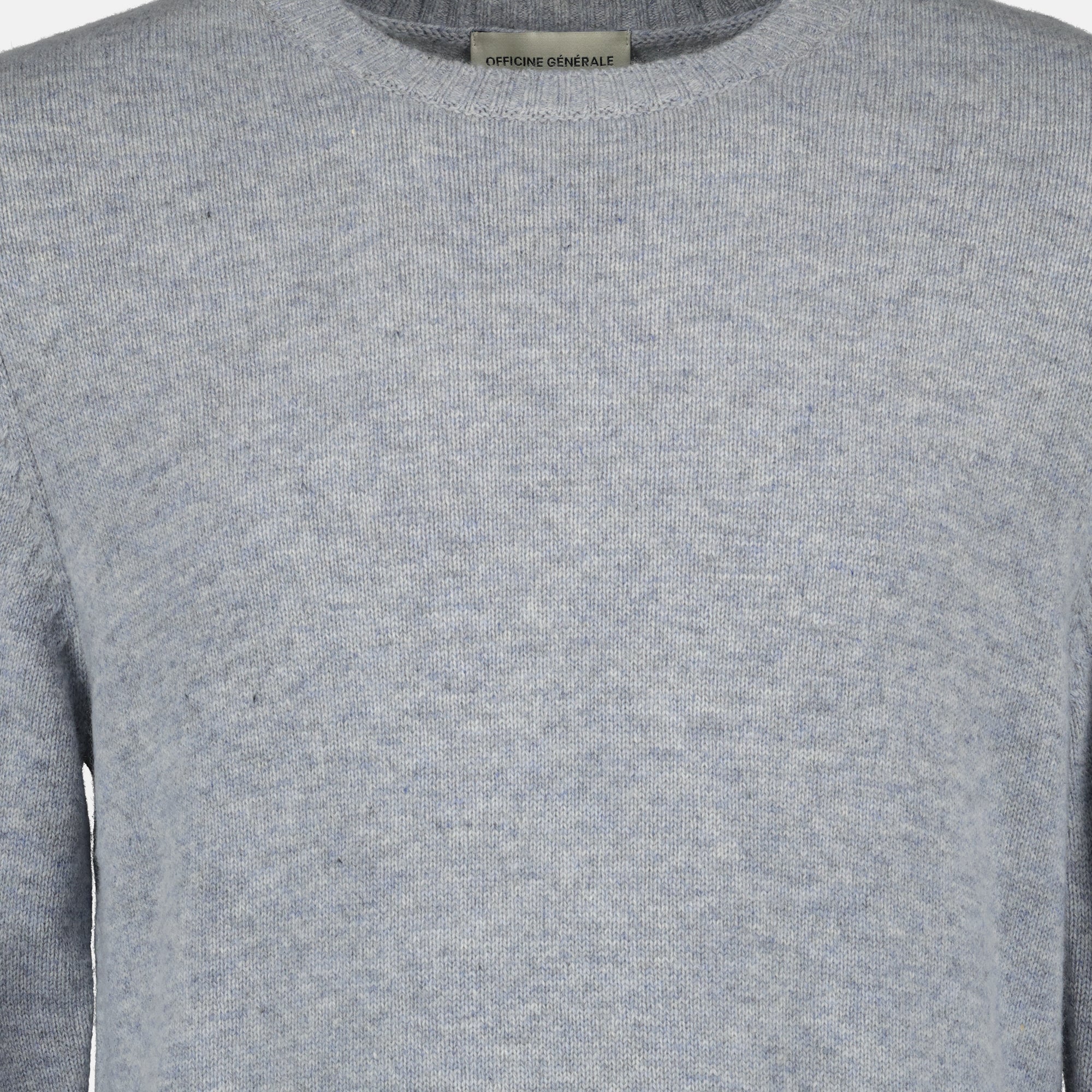mycrew grey knit sweater officine generale men 15618305458556