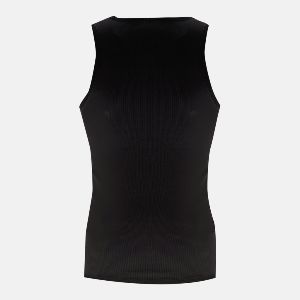 black tank top, Diesel apparel, ribbed top, cotton-elastane, autumn-winter collection