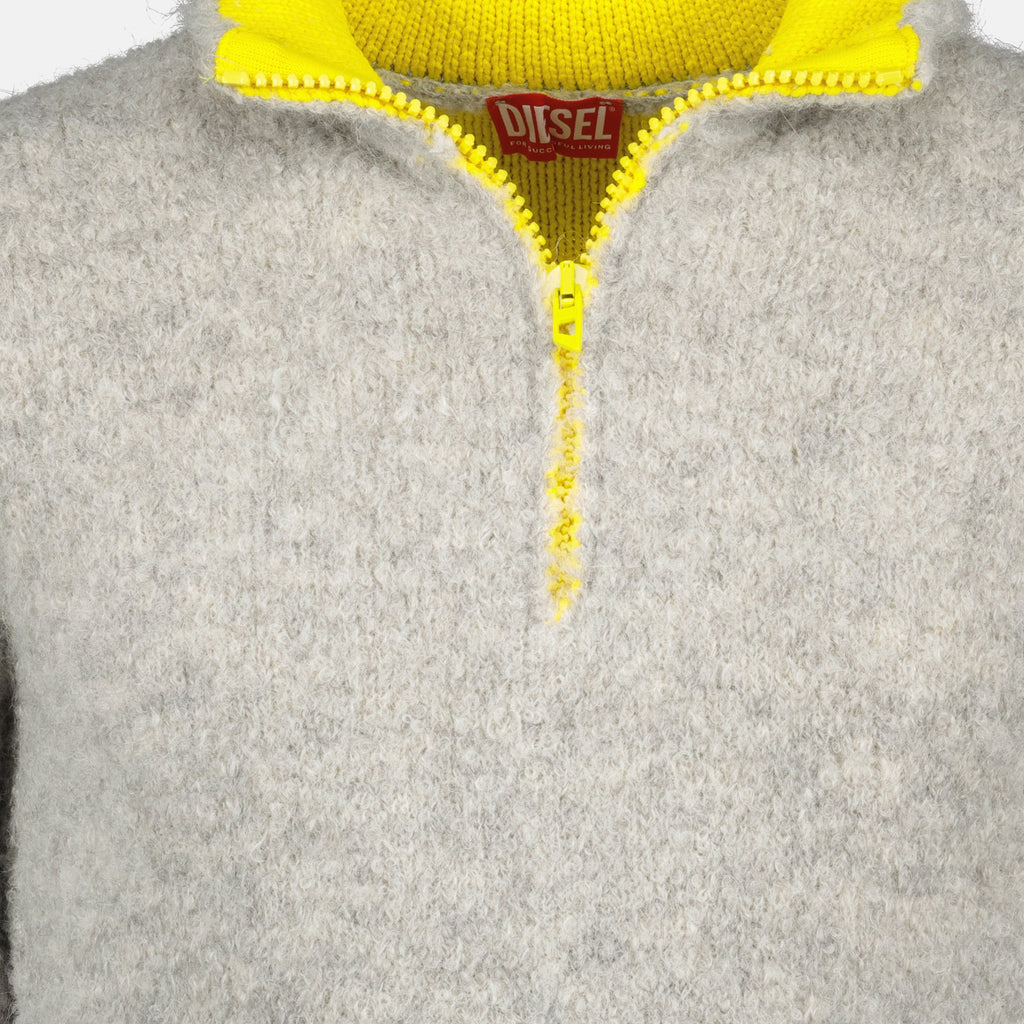 Diesel, K-Eller pullover, men's fashion, wool and alpaca sweater, Fall Winter 2025