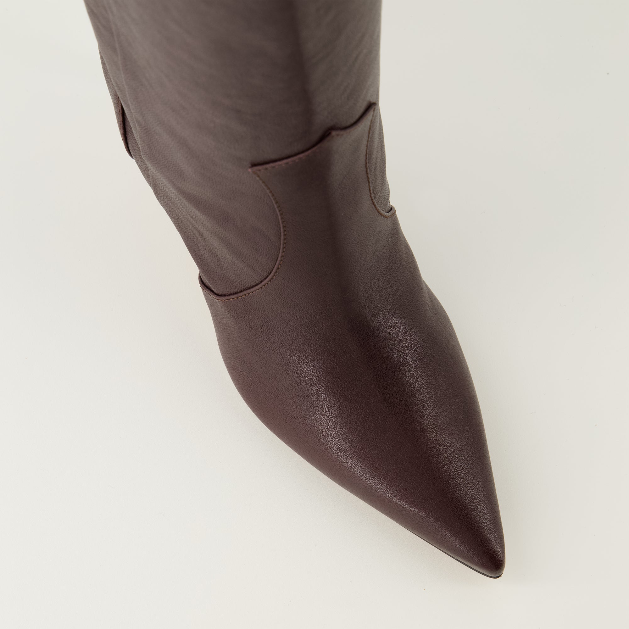 bordeaux leather boots, Iro boots, pointed toe boots, autumn winter footwear, slip-on boots