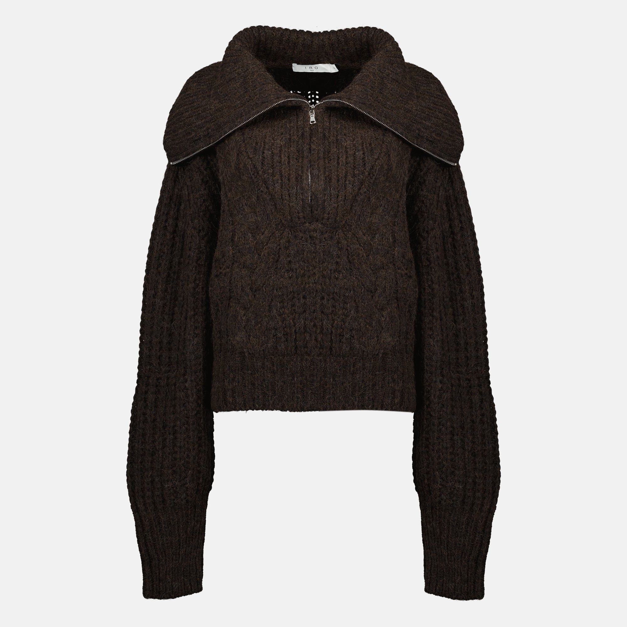 brown knit sweater iro women 15636490518908