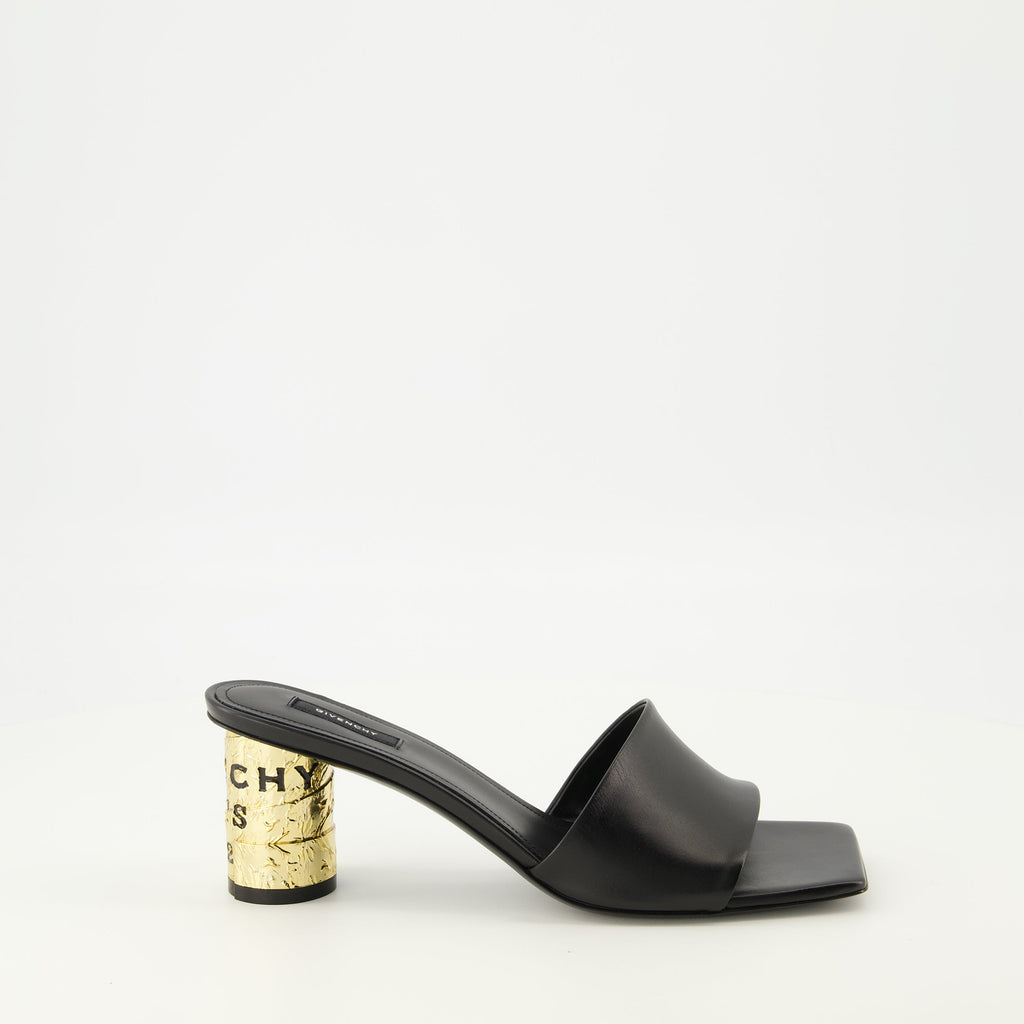 Image de l'article Sandales à talons Tape noir de la marque Givenchy pour Femme - Saison Printemps-Été 2026 - Vue latérale droite