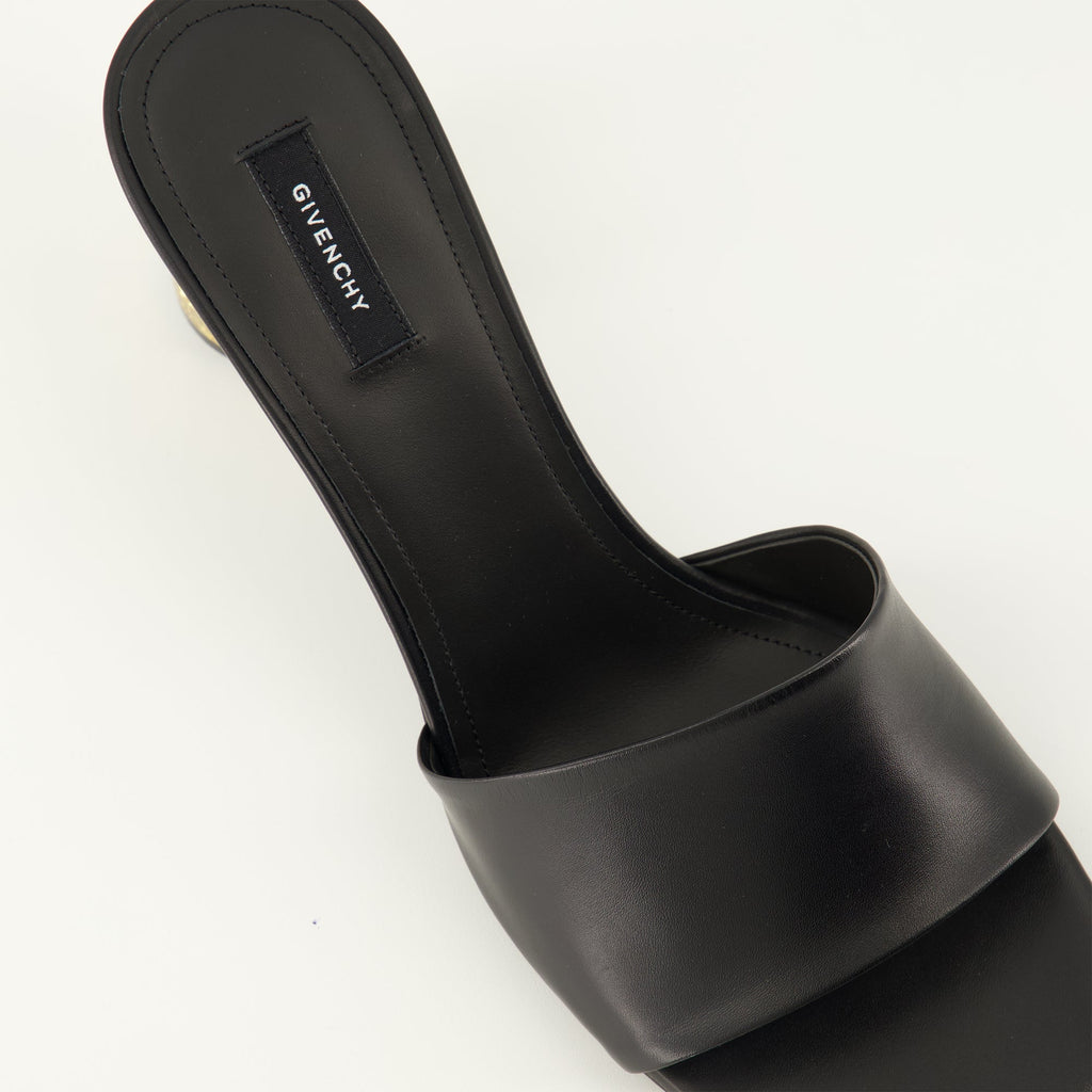 Image de l'article Sandales à talons Tape noir de la marque Givenchy pour Femme - Saison Printemps-Été 2026 - Vue arrière