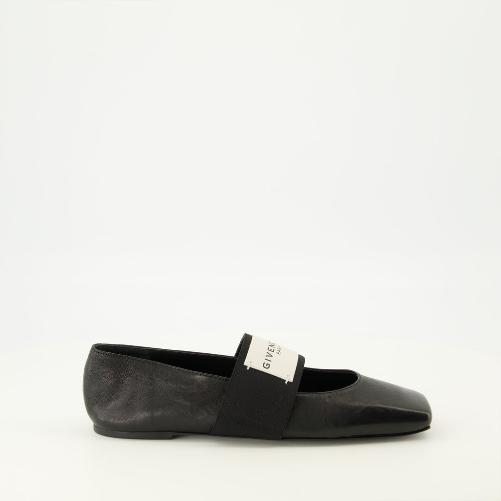 Image de l'article Ballerines Sliced Square noir de la marque Givenchy pour Femme - Saison Printemps-Été 2026 - Vue latérale droite