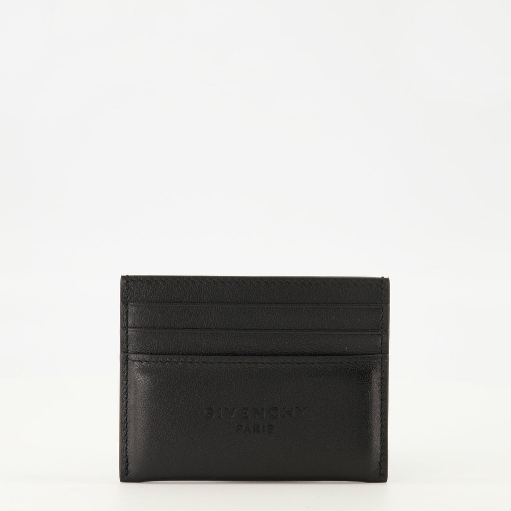 Image de l'article Porte-cartes en cuir noir de la marque Givenchy pour Homme - Saison Printemps-Été 2026 - Vue de Face