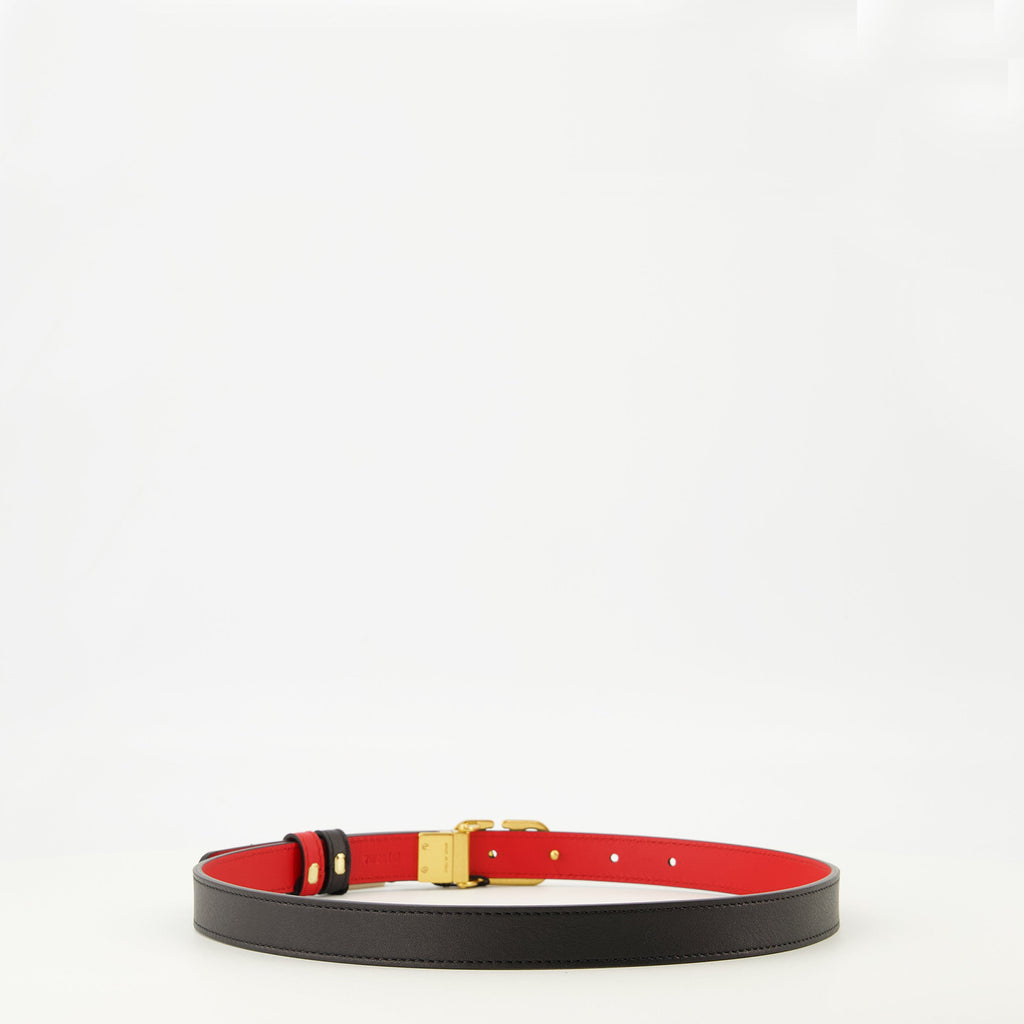 Image de l'article Ceinture réversible noir et rouge 20 mm de la marque Valentino Garavani pour Femme - Saison Printemps-Été 2026 - Vue détaillée_2