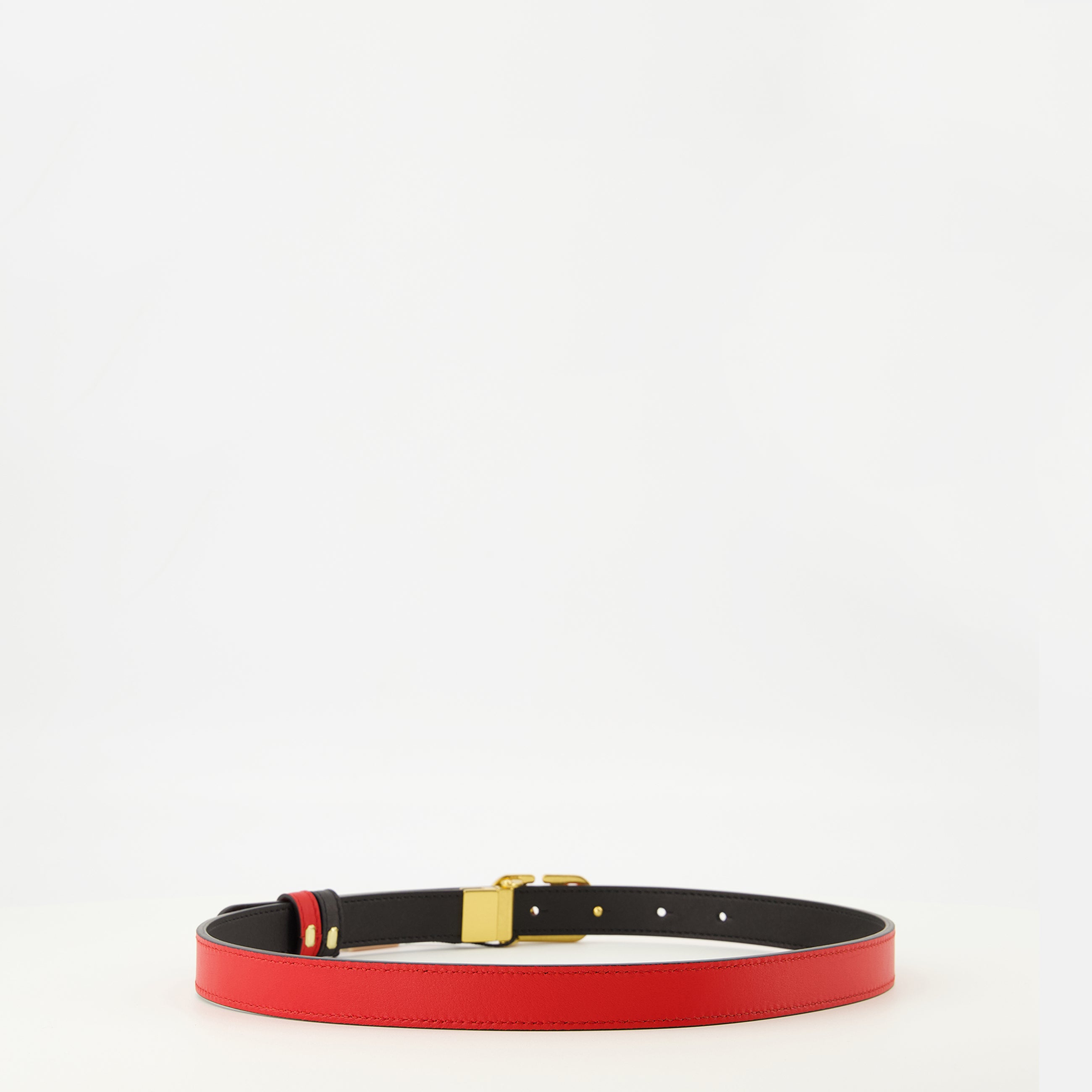 Reversible Black and Red Belt - Valentino - Valentino Garavani