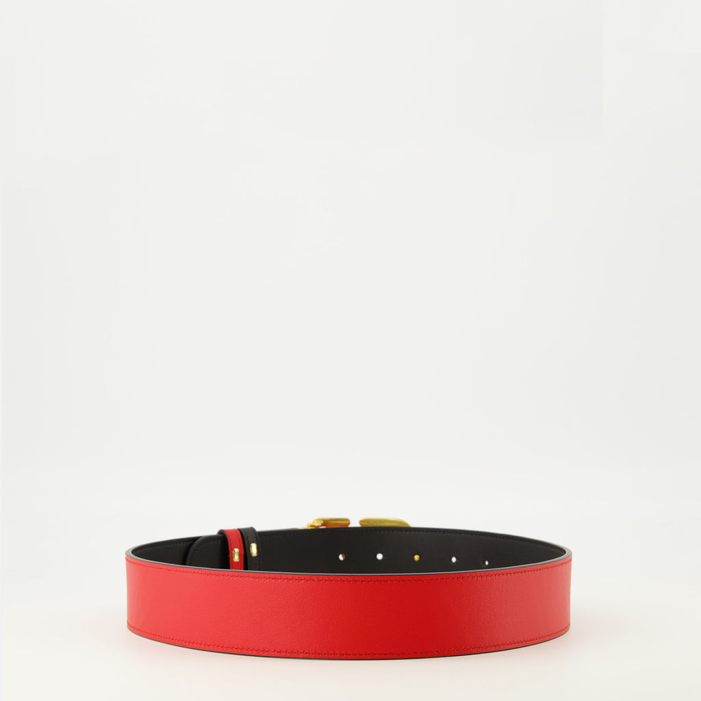 Image de l'article Ceinture réversible noir et rouge 40 mm de la marque Valentino Garavani pour Femme - Saison Printemps-Été 2026 - Vue détaillée_3